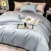 Algodón de Fibra Larga Xinjiang Clase A Juego de Cuatro Piezas de Lujo Gama Alta Sábana Plana 100% Algodón Puro Funda de Edredón Sábana Ajustable Juego de Ropa de Cama