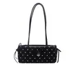 Bolsa de ombro da moda estilo coreano, fofa e moderna, novo modelo de verão 2026, simples e elegante, adequada para o trabalho e o trajeto, bolsa de ombro com alto valor estético