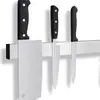 Estante magnético de acero inoxidable para cuchillos de pared, soporte magnético para cuchillos de cocina, estante de almacenamiento magnético para cuchillos sin taladro, organizador de cuchillos de cocina