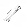 Llave de Carraca Jinlong de 72 Dientes Acero al Cromo Vanadio Llave de Doble Propósito (6-24mm) Herramienta de Reparación Mecánica