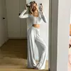 Conjunto de Dos Piezas de Cardigan de Manga Larga de Modal Nuevo y Pantalones para Invierno, Nuevo Conjunto Europeo y Americano de Pijamas y Ropa de Casa Cómoda y Amigable con la Piel para Mujeres