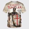 Verão Novo Masculino Poliéster Pescoço Redondo Casual Roupa Novidade Padrão Impresso 3DT Camisa Cross-border Spot