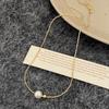 Collar de perlas Shijia para mujer, cadena de clavícula de diseño simple para combinar con todo, ins de alto sentido, nicho, cadena para suéter de celebridad de internet