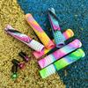 Cubierta de manillar de bicicleta ultraligera extendida de color mixto, goma rayada antideslizante, empuñadura suave, accesorios para ciclismo, puño para bicicleta de montaña