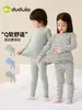 Dududu Home Conjunto de Roupa Íntima Masculina Outono Pijamas Infantis de Algodão Outono e Inverno Roupas Infantis Meninas Bebê Novo Estilo Roupas de Outono Calças de Outono