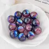 [Paquete de 20-40 Piezas] Cuentas Redondas de Azúcar Doble con Agujero Pasante en Forma de Corazón de 16 mm para Cadenas de Teléfono Materiales de Bricolaje Cuentas Sueltas Hechas a Mano Joyería