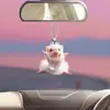 Comércio Exterior Transfronteiriço Popular Fofo Porco Interior de Carro Acrílico Enfeite Pendurado Chaveiro de Carro Atacado