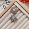 Horquilla de copo de nieve de diamante para mujer, otoño e invierno, nuevo estilo, horquilla con flequillo lateral, temperamento, accesorios para el cabello de celebridades de Internet para Año Nuevo, tocado navideño