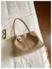 Bolso Tote Simple Retro Estilo Coreano Nuevo de Moda para Mujer Gran Capacidad para Viajes Cotidianos Bolso de Hombro Único Versátil Bolso de Axila