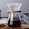 Cafetera de vidrio con filtro de fresa, venta al por mayor, para compartir café