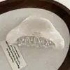 Pinza de Garra Estilo Coreano Retro de Gama Alta Exquisita tipo Acetato, Pasador Triángulo Elegante, Accesorio para el Cabello Pinza Tiburón Versátil para Recogidos