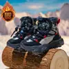 Botas de Nieve a Prueba de Frío para Niñas Cubrepie de Invierno 2024 para Niños Botas Cortas Engrosadas Forradas de Lana Zapatos Acolchados de Algodón Zapatos Cálidos para Niños Medianos y Grandes