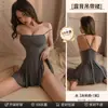 Lencería Sexy para Mujer Sexy Liguero Tubo Top Recorte en V Espalda Descubierta Falda Corta Conjunto Camisón 8620