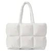 Bolso de Hombro Individual de Gran Capacidad para Debajo del Brazo, Bolso Personalizado para Chaqueta de Plumas, Bolso Tote Nube de Moda, Simple y Versátil, Bolso Acolchado
