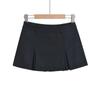 Saia curta estilo americano Hot Girl cintura baixa A-Line primavera e outono 2024 novo estilo universitário esportes anti-corrida saia plissada