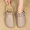 Sapatos de Algodão Femininos para Moda de Inverno, Slip-Ons Leves, Confortáveis, Antiderrapantes, Quentes, Modernos para Uso Doméstico, Cor Sólida, Versátil