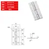 Bisagra Plana Tipo Hfv14-25/30/40/50/50A/65/75 con Agujero Redondo Bisagra de Disco de Acero Inoxidable 304