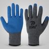 Guantes de Trabajo de Hilo de 10 Hilos Resistentes a las Arrugas, Guantes de Trabajo Recubiertos de Hilo de Algodón Espeso Sumergido Resistentes al Aceite, Antideslizantes