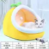 Casa para Gatos para Todas las Estaciones, Casa de Verano para Gatos, Cama Cerrada para Gatos Pequeños, Casa de Verano para Perros, Suministros de Calentamiento para Invierno