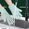Luvas de Forno Isoladas Espessadas de Silicone para Cozinha Forno Assar Resistentes a Altas Temperaturas Antiderrapantes Anti-Calor Micro-ondas Assar