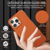 Adecuado para iPhone16ProMax Funda de Teléfono Costuras de Tela Cuero Liso Antideslizante Apple 15 Funda Protectora de PC Resistente a Caídas 14