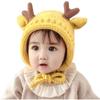 Gorro de bebé de otoño e invierno coreano, súper lindo, lindo cervatillo, para bebés, niños y niñas, gorro de punto de lana cálido para niños.