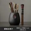 Conjunto Seis Cavalheiros para Cerimônia do Chá Conjunto de Chá Kung Fu Acessórios Conjunto Completo Mesa de Chá Bandeja de Chá Ferramentas para Preparar Chá Faca de Chá Clipe de Chá Pincel Suprimentos