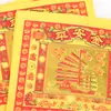 Papel Colorido Dourado de 8 polegadas Papel Dourado Plano Dinheiro de Papel Dourado 80 Folhas Origami Feito à Mão Papel Amarelo Papel Dourado e Prateado para o 15º Dia do Primeiro Mês Lunar, Qingming e Solstício de Inverno