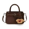 Bolsa Pequeña Retro Portátil de Comercio Exterior para Mujer Nueva Elegante de Moda para el Trabajo Versátil Cepillada de un Solo Hombro Cruzada