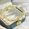 Dos pulseras Shihuan Fang de jade Hetian natural con cordón elástico Pulsera de loto pulsera de lujo ligero de alta calidad al por mayor