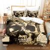 Venta Caliente Transfronteriza Serie Calaveras Juego de Cama de Tres Piezas Impresión Digital Amazon Comercio Exterior Textil para el Hogar Colcha