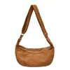 Bolso bandolera tipo dumpling de gamuza vintage transfronterizo 2026 nuevo otoño bolso de hombro versátil con sensación relajada y gran capacidad