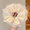Goma para el pelo de encaje con estilo perezoso para mujer, Goma de pelo de alta gama para coletas y moños, Elegante accesorio para el pelo
