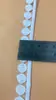Em Estoque Renda Franzida Bordada 1,9cm de Largura Seda Leiteada Face Única Bolas de Algodão Código de Barras Tecido para Vestuário Acessórios de Flor