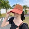 Verão novo chapéu vazado chapéu de aba larga respirável à prova de UV boné de sol para viagem ao ar livre