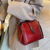 Bolsas de Comercio Exterior Bolso de Diseño Nicho Coreano Bolso Cubo 2026 Nueva Moda Bolso Cruzado de Cuero Genuino de Gama Alta