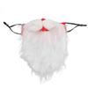 Máscara de seda de Papá Noel Halloween máscara divertida de barba disfraz barba blanca máscara de Navidad máscara antihogar