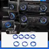 Aplicable a Ford F150 XLT 2016 2017 Mustang cubierta de anillo de perilla de interruptor de audio aire acondicionado faro de coche aluminio