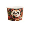 Tazones de Papel Desechables con Tapas Engrosadas para Llevar, Aptos para Arroz, Fideos, Snacks, de Grado Alimenticio, Personalizables, para Uso de Vendedores Ambulantes
