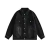 Chaqueta de mezclilla para hombre del sudeste asiático transfronteriza, chaqueta casual de trabajo vintage fresca para primavera y otoño, top de marca de moda ins con cuello de solapa