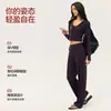 Conjunto de yoga para mujer transfronterizo, traje de fitness ajustado y adelgazante para usar al aire libre, Pilates, correr y conjunto deportivo para entrenamiento
