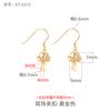 Pendientes de plata de ley 925, accesorios hechos a mano, con perla de jade, hebilla de seguridad, clip para la oreja, accesorios de bricolaje
