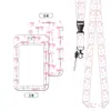 Porta credencial duro lindo y ligero con clip metálico trasero, porta gafete retráctil para empleados, porta credencial de estudiante para campus