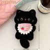 Gatinho de Pelúcia Fofo Chocalho Pingente de Babador Mochila Chaveiro Pingente de Boneca Pingente Casal Presente