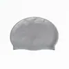 Touca de Natação de Silicone 65g Touca de Natação para Adultos Touca com Proteção de Orelha Padrão Logotipo Homens e Mulheres Touca de Natação Cor Pura Homens e Mulheres