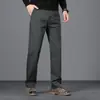 Nuevos Pantalones Casuales para Hombre Otoño/Invierno 2026, Pantalones de Vestir Rectos Holgados, Ropa para Papá de Mediana Edad, Elásticos y Resistentes a las Arrugas
