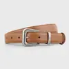 Cinturón de mujer estilo minimalista, cinturón decorativo de moda estilo ins, cinturón casual de piel de vaca para el día a día, piel genuina, en stock al por mayor