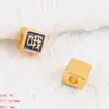 Nuevo producto Vietnam arena oro fortuna DIY accesorios colgante azul aceite auspicioso lenguaje pulsera tocado material accesorios de joyería al por mayor