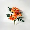 Nuevo Crisantemo Solar de 3 Flores de Amazon Tallo Único Jardinería Casera de Escritorio DIY Flor Artificial Decoración de Jardín de Balcón Flor Falsa