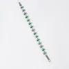 Pulsera Cuadrada de Joyería para Otoño e Invierno, Joyería Europea y Americana, Circonita de Alta Gama, Rubí, Zafiro, Lujo Ligero, Moderna y Versátil para Mujeres